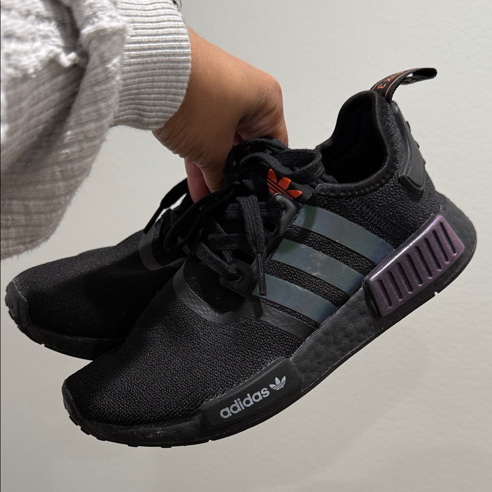 Adidas Black and Gray NMD R1 Shoes